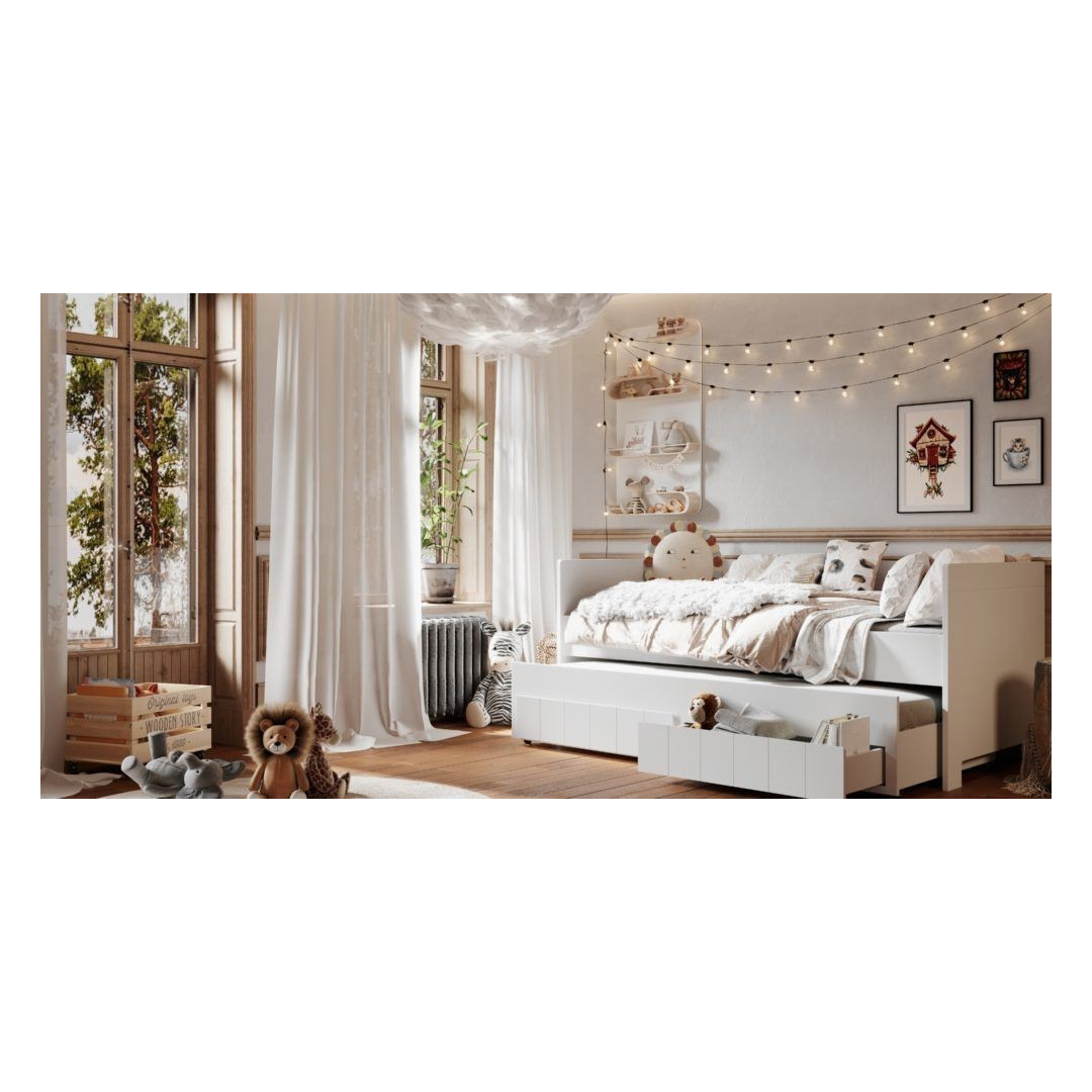 Pinio Calmo Łóżko DAYBED 200X90 Białe