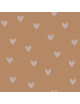 Tapeta SIMPLE hearts pink and cinnamon - Dekornik