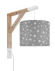 Lampa Simple gwiazdki na szarym (kolekcja Scandinavian) - youngDECO