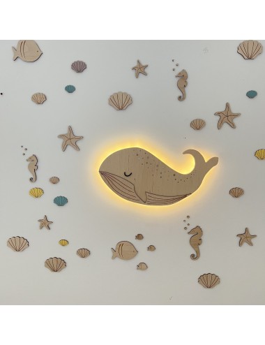 Lampka Wieloryb - Drewniakowa