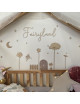 Fairyland napis z kwiatami - Drewniakowa