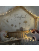 Fairyland napis z kwiatami - Drewniakowa