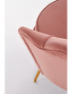 Elegancki fotel muszelka - PUDROWY RÓŻ- MySweetRoom