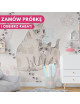 MALUMI TAPETA DO POKOJU DZIECIĘCEGO Cutty Cats - pink - tapeta dziecięca z kotkami