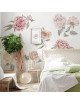 Różowe naklejki piwonie do pokoju dziecka - MySweetRoom