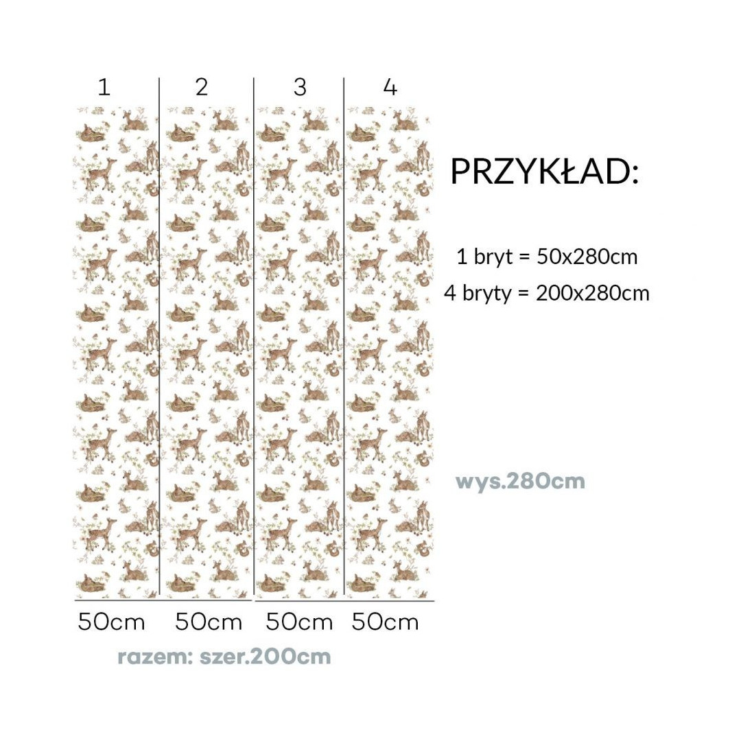 Tapeta Polana Sarenek White