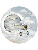Naklejka PLANE IN A CIRCLE