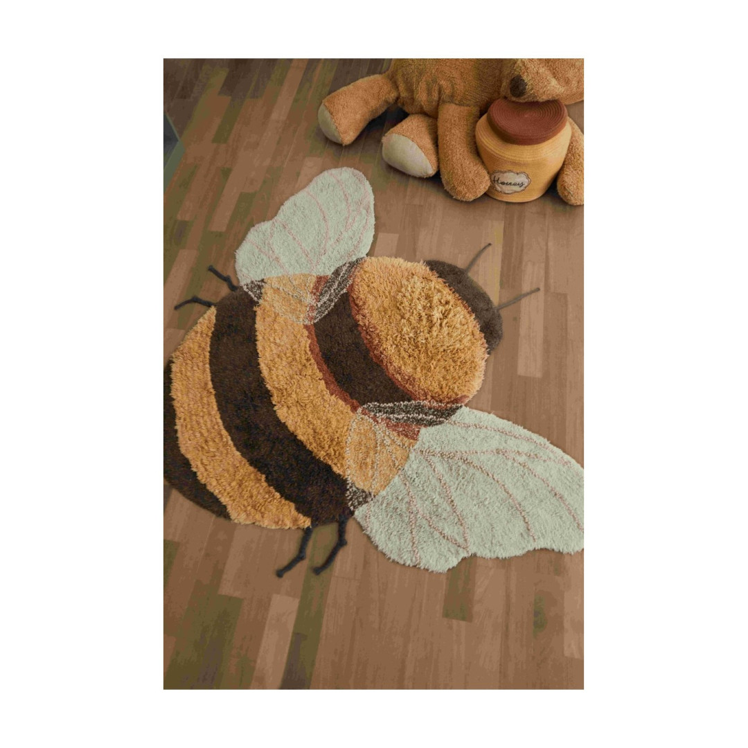 Dywna bawełniany Bee do prania w pralce, Planet Bee, Lorena Canals