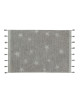 Lorena Canals Dywan bawełniany Hippy Stars Grey 120 x 175 cm