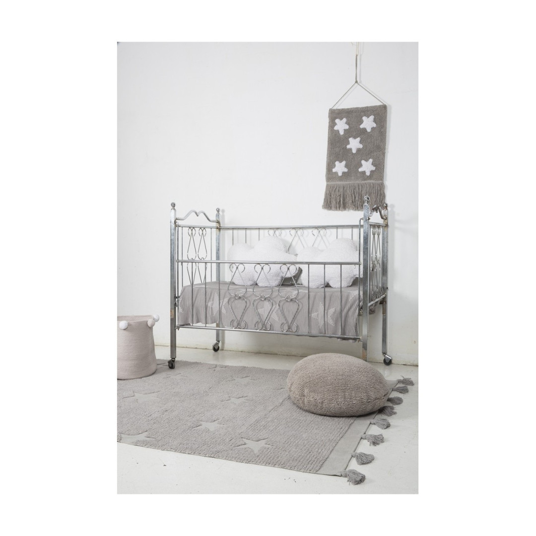 Lorena Canals Dywan bawełniany Hippy Stars Grey 120 x 175 cm