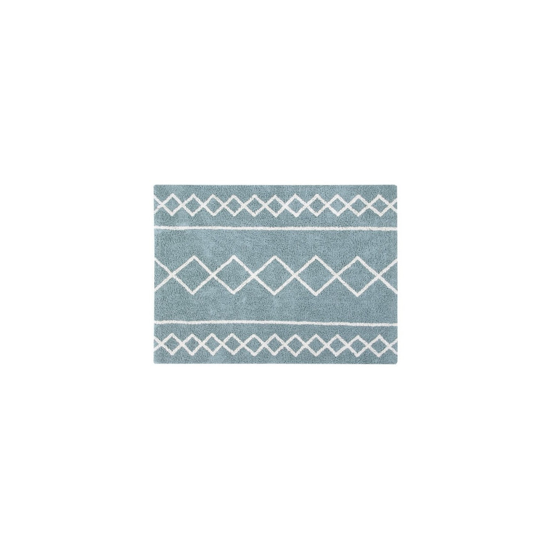 Dywan bawełniany Oasis Vintage Blue Natural 120 x 160cm, Lorena Canals