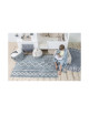 Dywan bawełniany Oasis Vintage Blue Natural 120 x 160cm, Lorena Canals