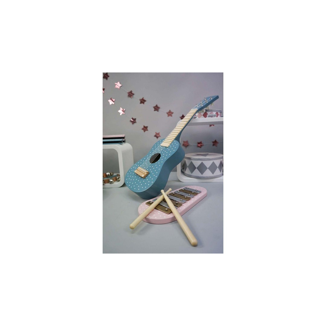 Drewniana gitara niebieska Jabadabado