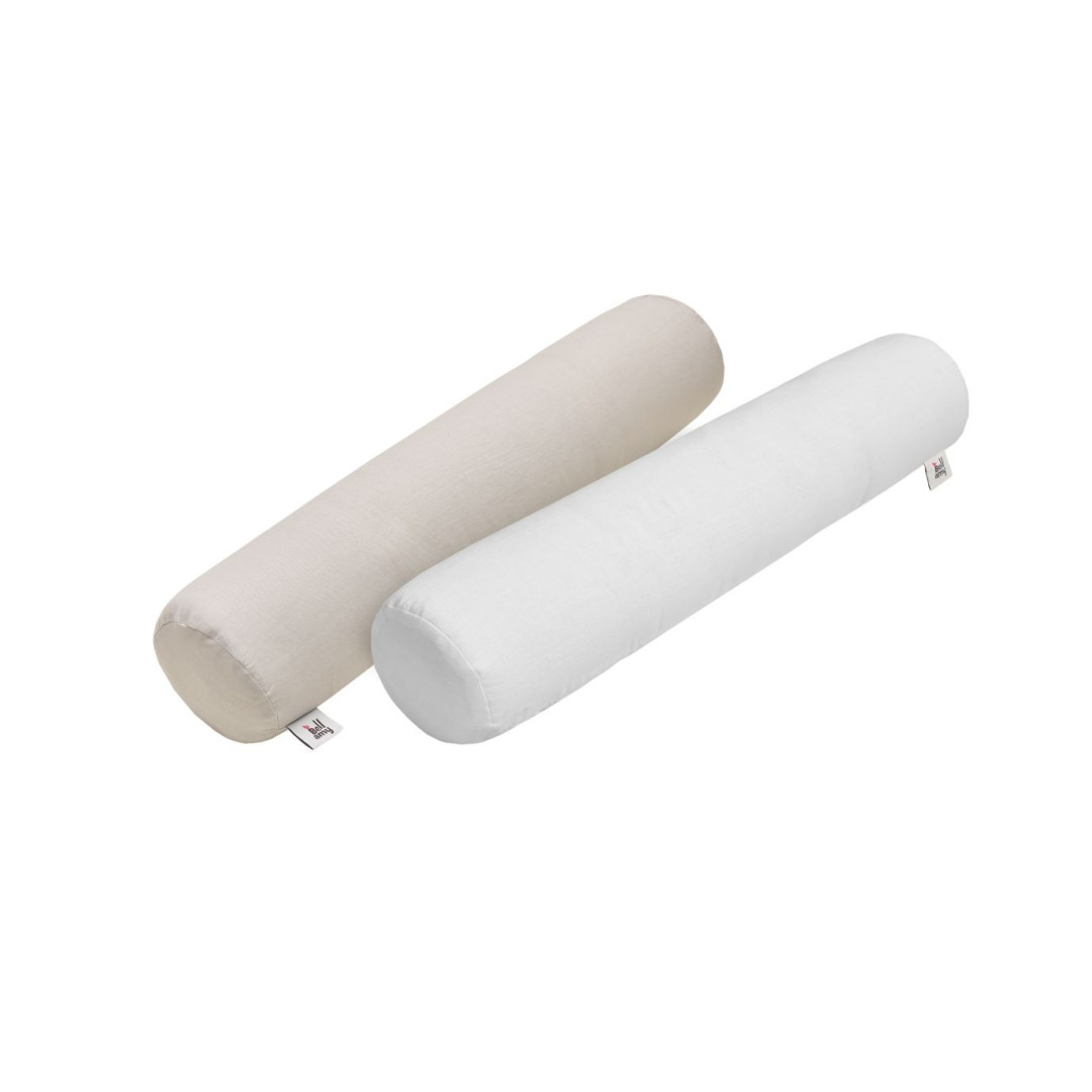 Snowy white lniany wałek