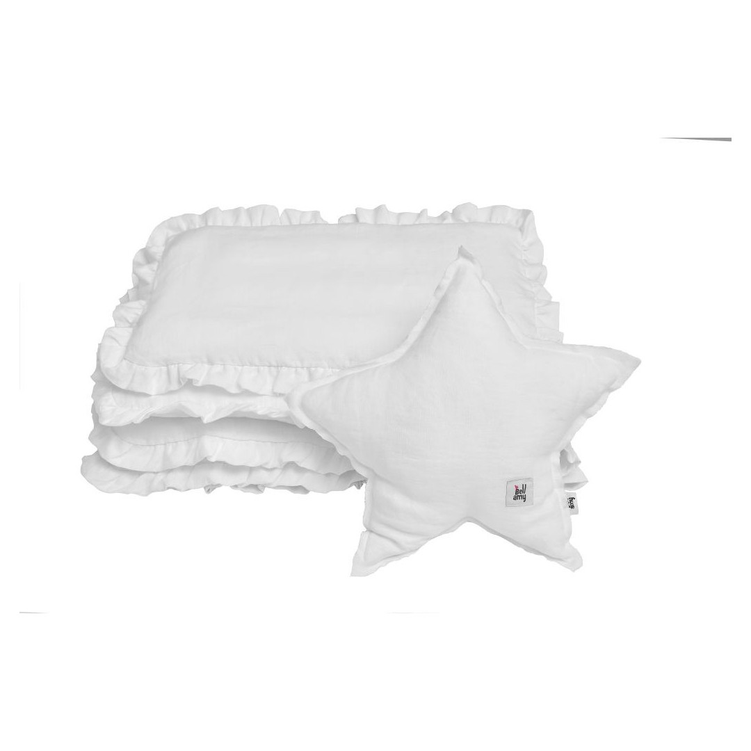 Snowy white lniana pościel 2-el z wypełnieniem M