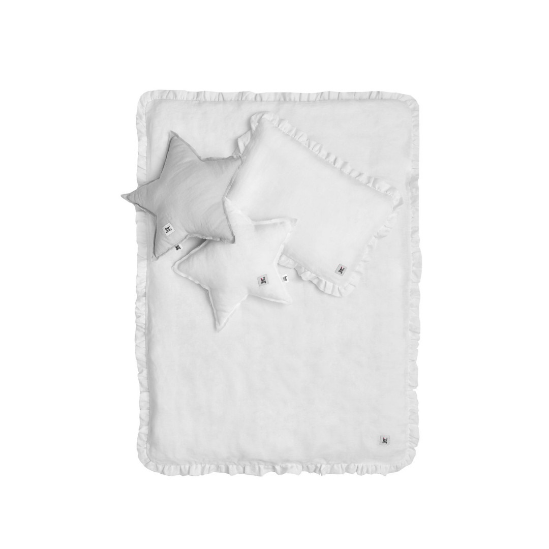 Snowy white lniana pościel 2-el z wypełnieniem M