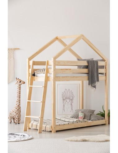 Drewniane łóżko piętrowe Alice