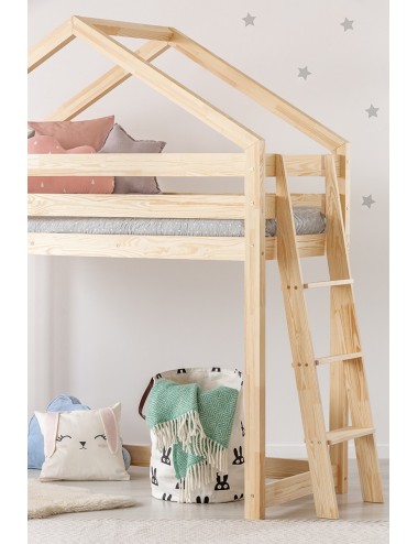 Drewniane łóżko piętrowe Alice