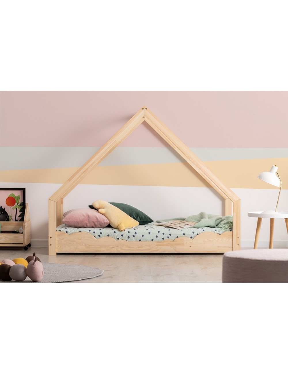 Drewniane łóżko domek Alice 4