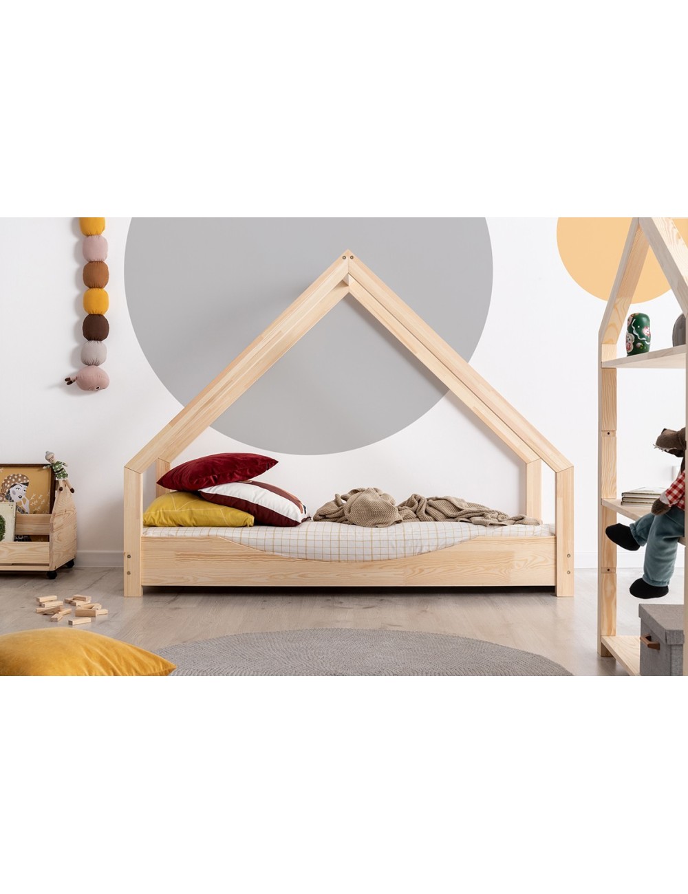 Drewniane łóżko domek Alice 5