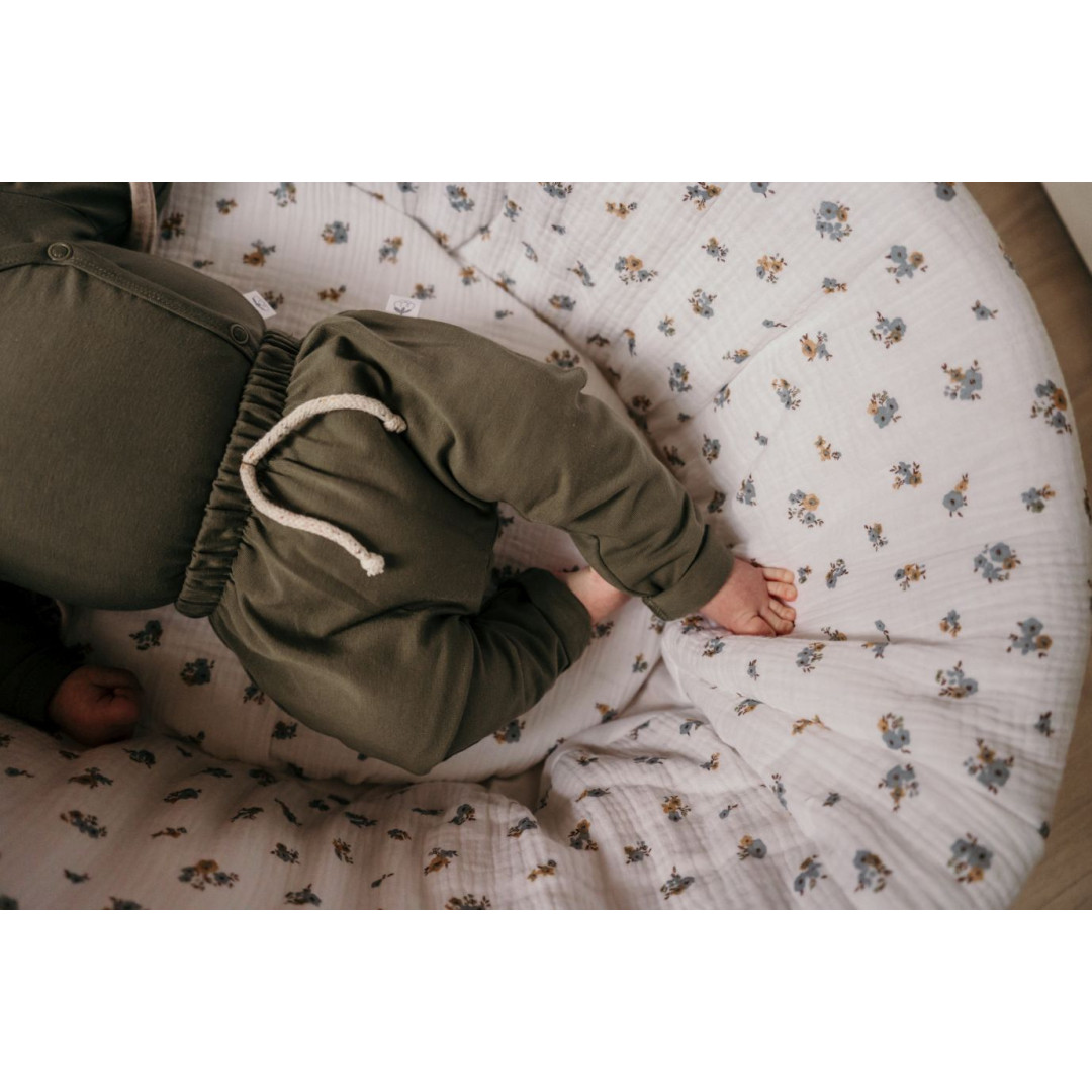 Zestaw: kosz Mojżesza Meeko z materacem + stojak + tekstylia Vintage