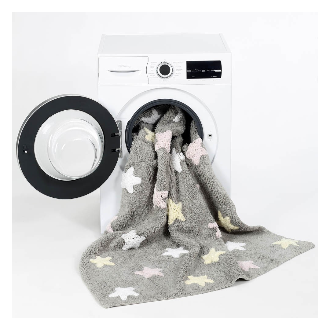 Dywan Tricolor Stars Pink Lorena Canals - MySweetRoom