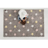 Dywan Tricolor Stars Pink Lorena Canals - MySweetRoom