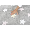 Dywan Tricolor Stars Pink Lorena Canals - MySweetRoom