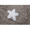 Lorena Canals Dywan bawełniany Linen Stars White 120 x 160 cm