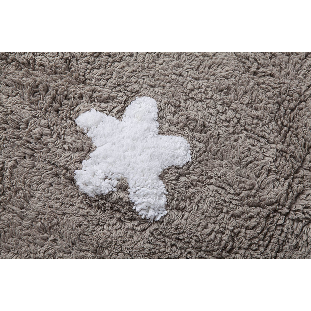 Lorena Canals Dywan bawełniany Linen Stars White 120 x 160 cm