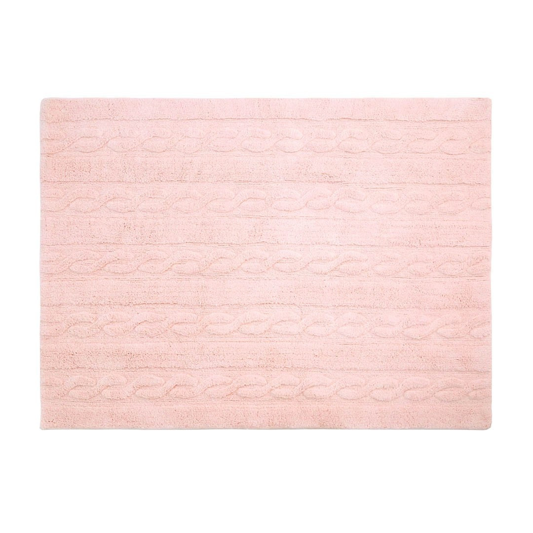 Lorena Canals Dywan bawełniany Trenzas Soft Pink 120 x 160 cm