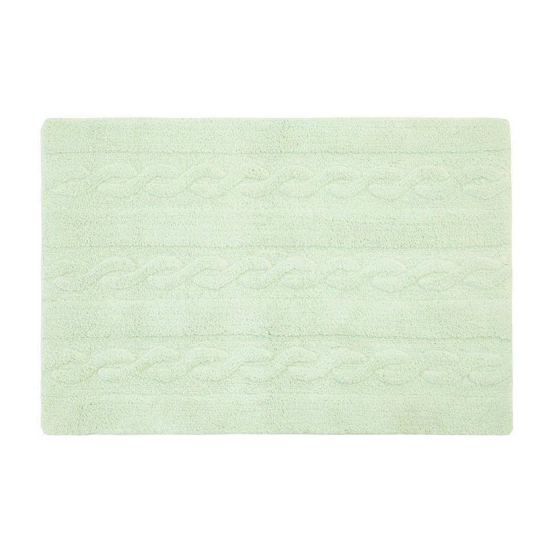 Lorena Canals Dywan bawełniany Trenzas Soft Mint Small 80 x 120 cm