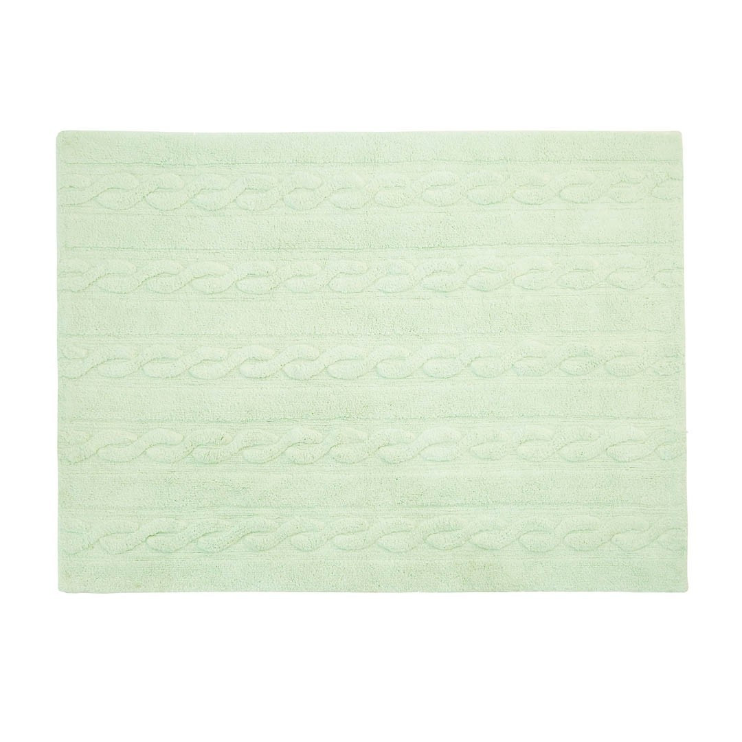 Lorena Canals Dywan bawełniany Trenzas Soft Mint 120 x 160 cm