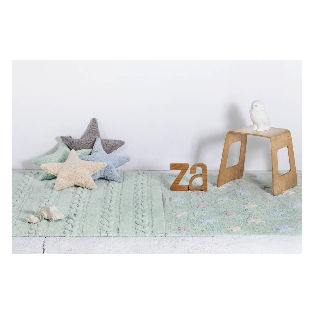 Lorena Canals Dywan bawełniany Trenzas Soft Mint 120 x 160 cm