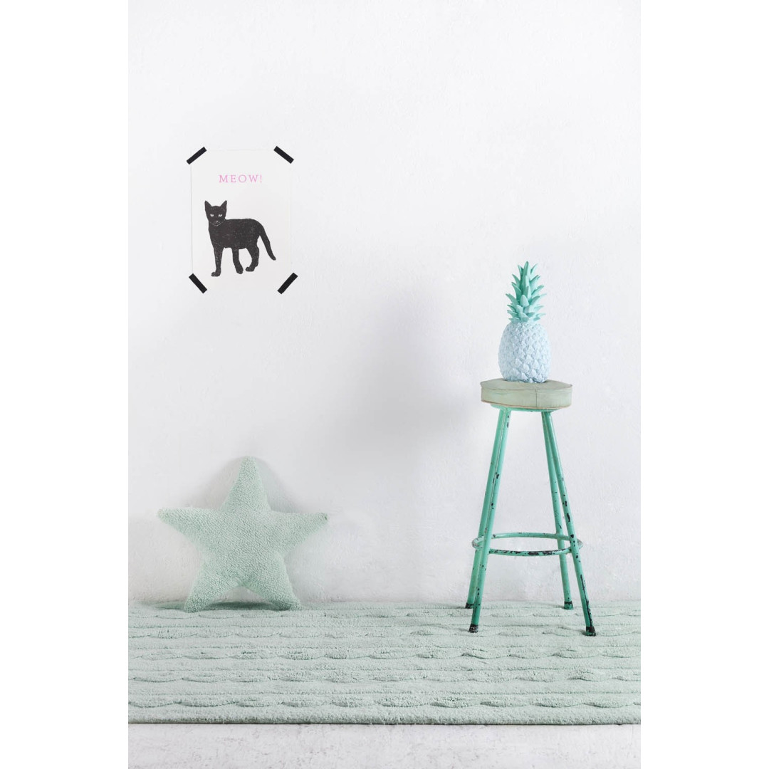 Lorena Canals Dywan bawełniany Trenzas Soft Mint 120 x 160 cm