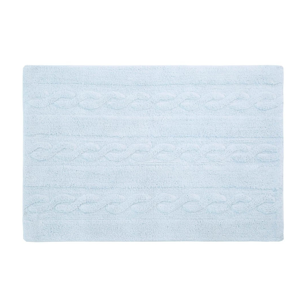 Lorena Canals Dywan bawełniany Trenzas Soft Blue Small 80 x 120 cm
