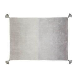 Lorena Canals Dywan bawełniany Degrade Dark Grey-Grey 120 x 160 cm
