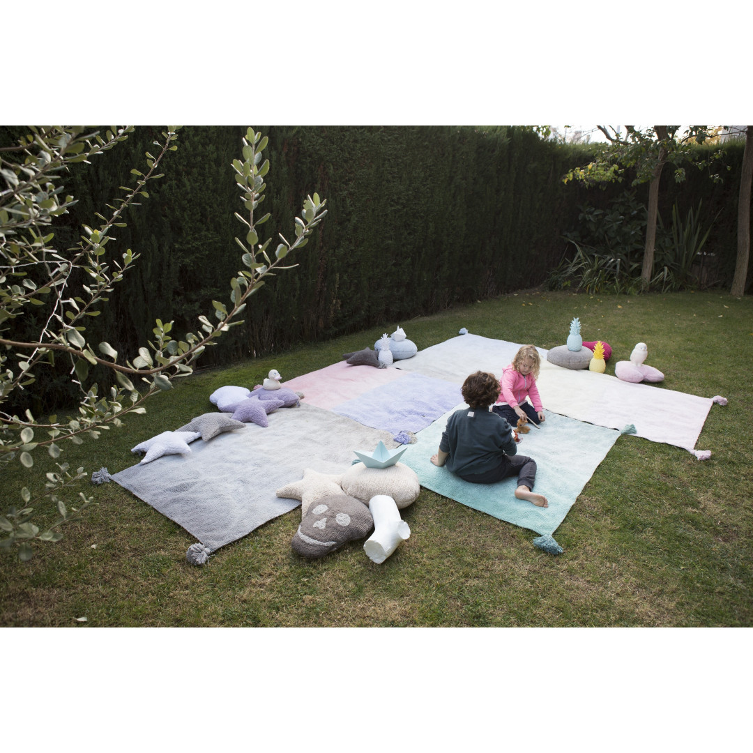 Lorena Canals Dywan bawełniany Degrade Dark Grey-Grey 120 x 160 cm