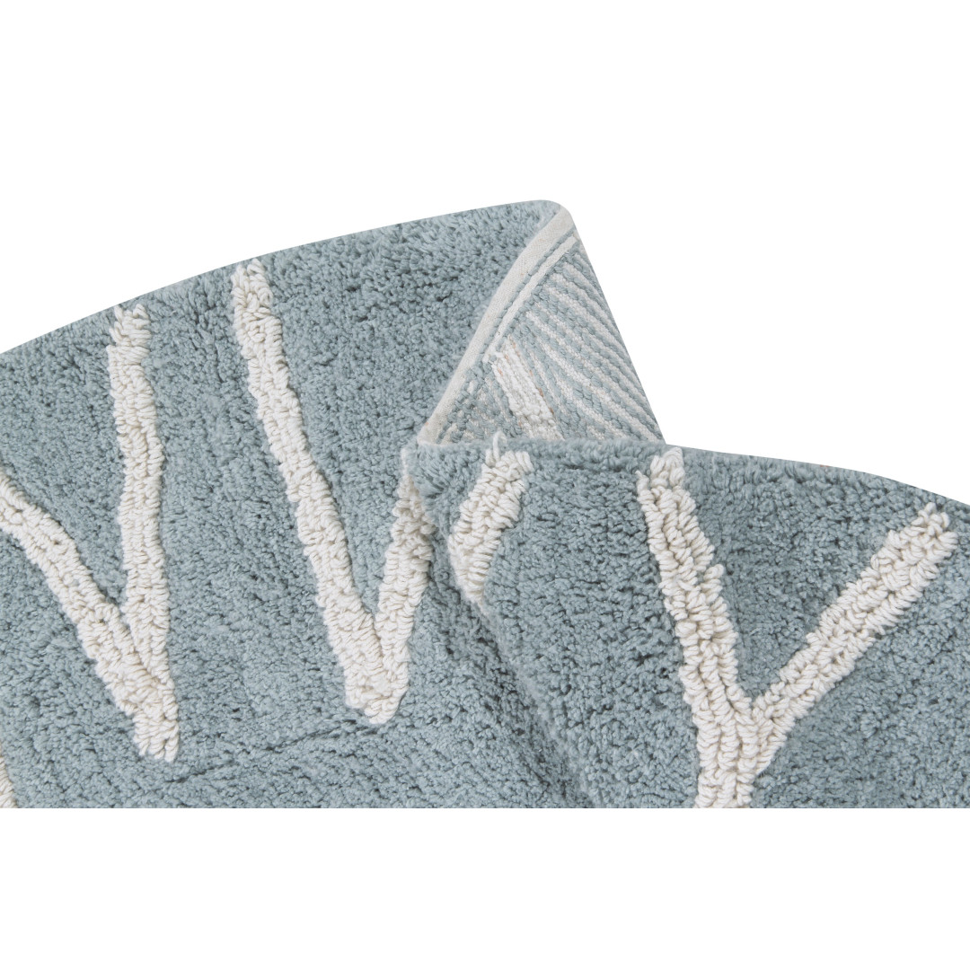Dywan Round ABC Vintage Azul-Natural Lorena Canals - MySweetRoom