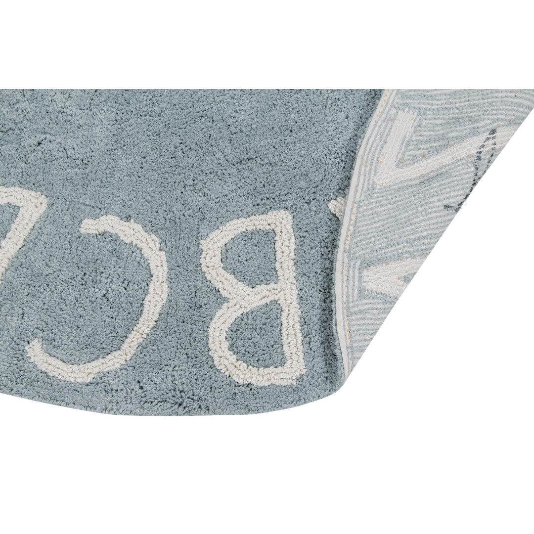 Dywan Round ABC Vintage Azul-Natural Lorena Canals - MySweetRoom