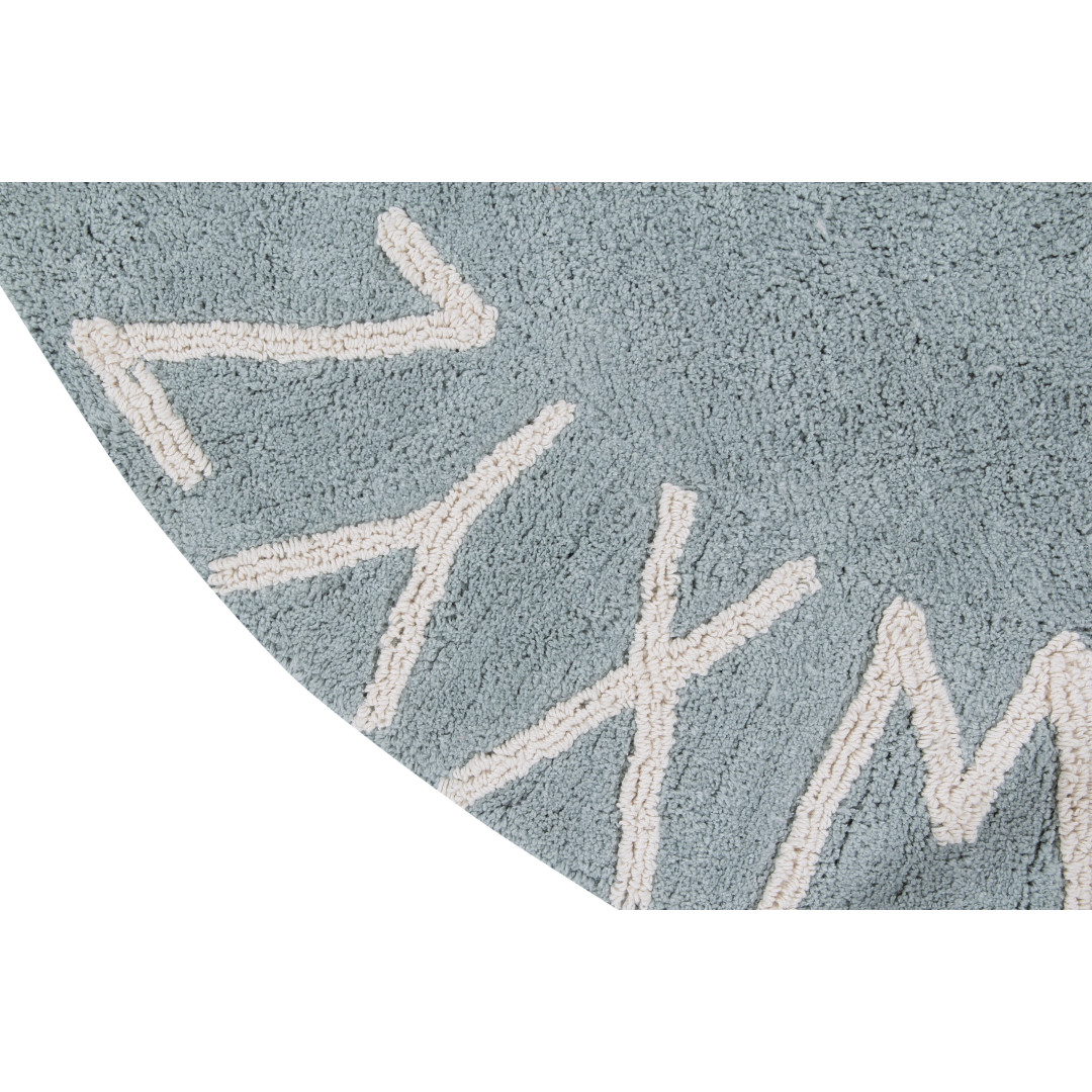 Dywan Round ABC Vintage Azul-Natural Lorena Canals - MySweetRoom
