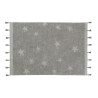 Lorena Canals Dywan bawełniany Hippy Stars Grey 120 x 175 cm