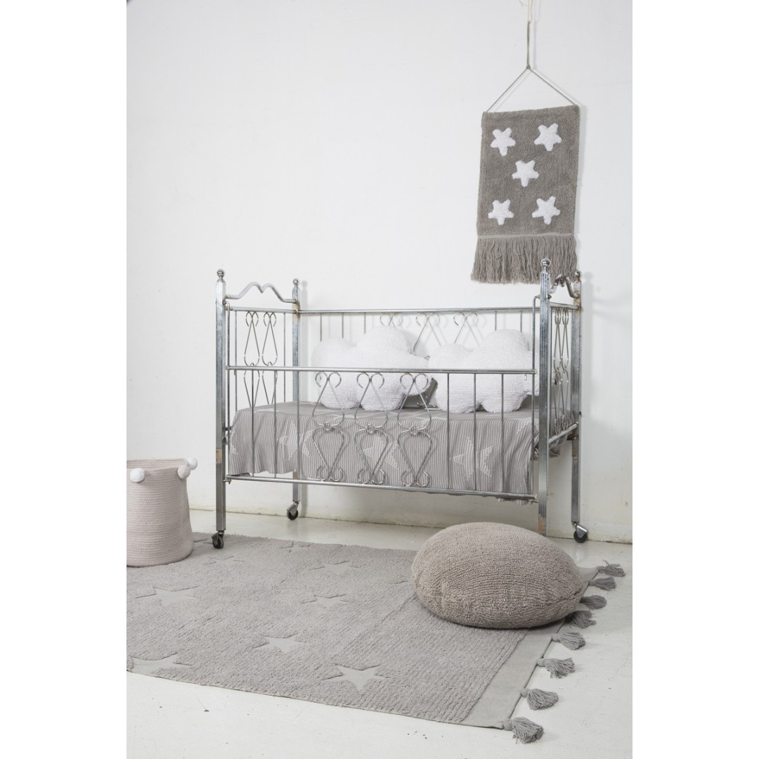 Lorena Canals Dywan bawełniany Hippy Stars Grey 120 x 175 cm
