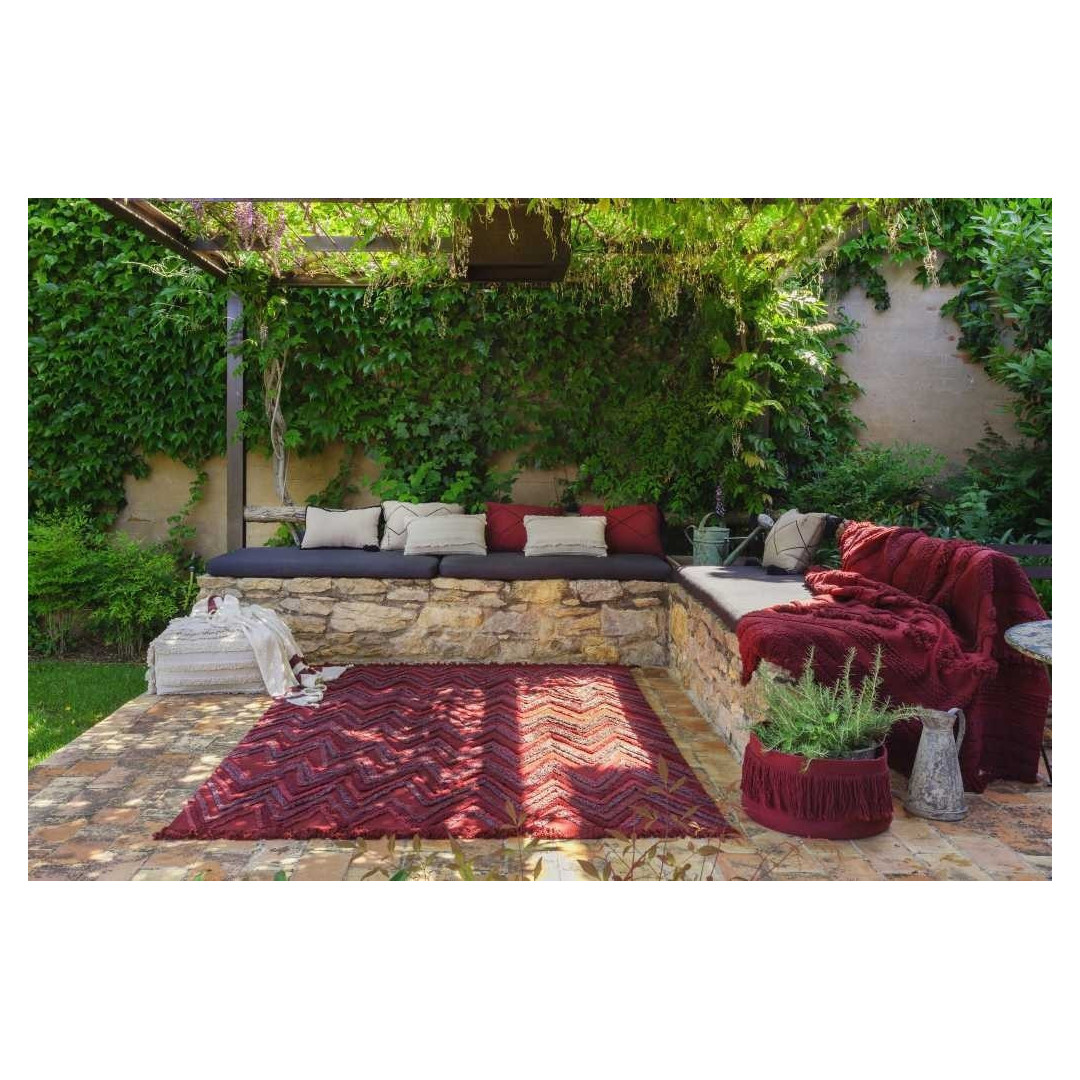 Lorena Canals Dywan bawełniany Earth Savannah Red 170 x 240 cm