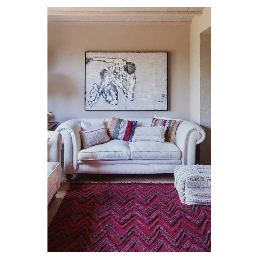 Lorena Canals Dywan bawełniany Earth Savannah Red 170 x 240 cm