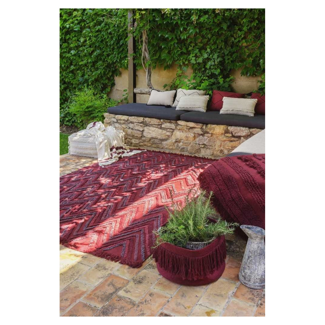 Lorena Canals Dywan bawełniany Earth Savannah Red 170 x 240 cm