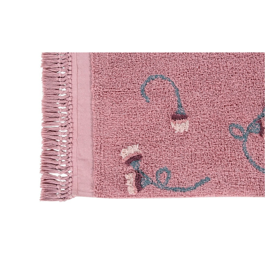 Lorena Canals Dywan bawełniany English Garden Ash Rose 140 x 210 cm