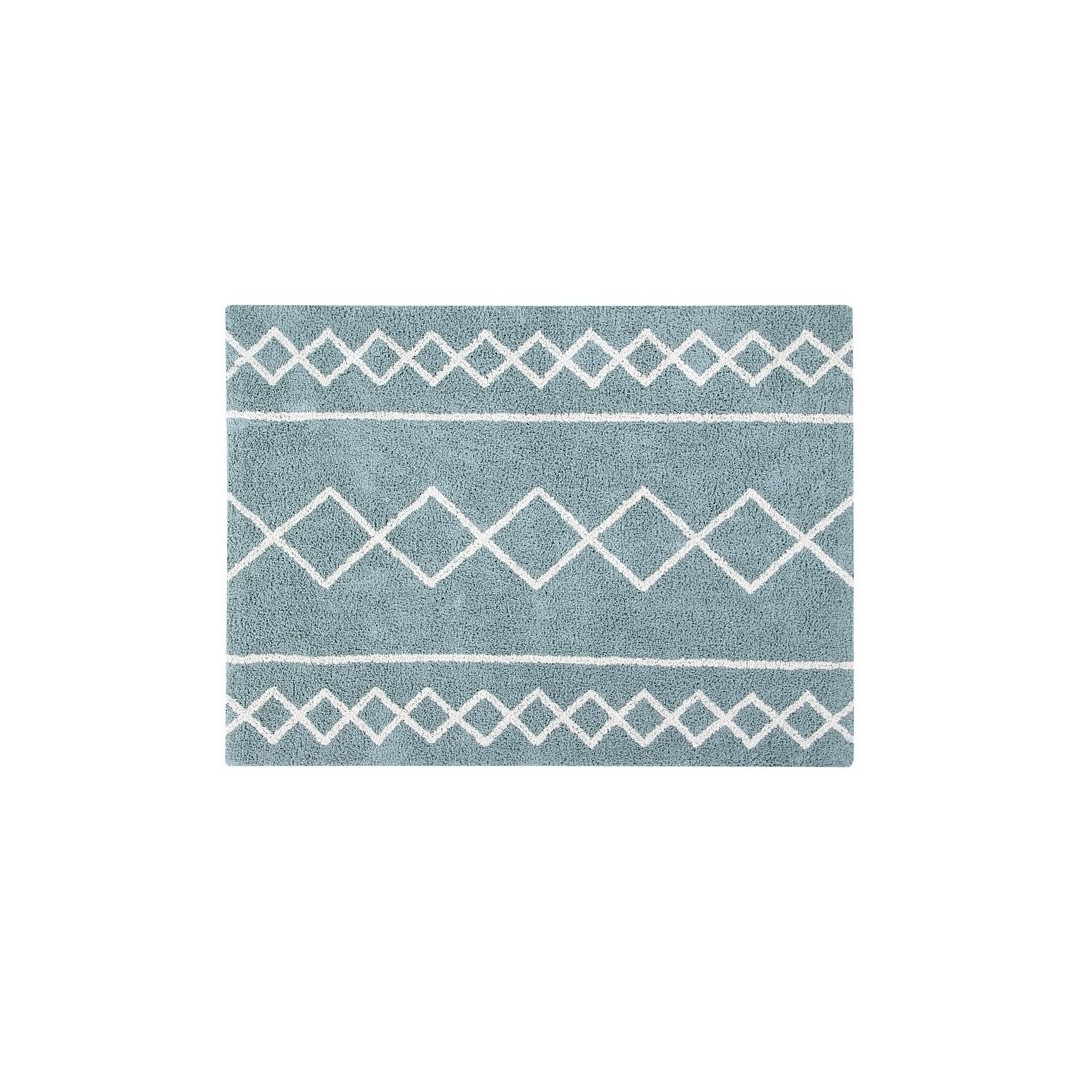 Dywan bawełniany Oasis Vintage Blue Natural 120 x 160cm, Lorena Canals