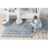 Dywan bawełniany Oasis Vintage Blue Natural 120 x 160cm, Lorena Canals