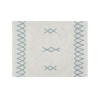 Lorena Canals Dywan bawełniany Atlas Natural Vintage Blue 120 x 160 cm